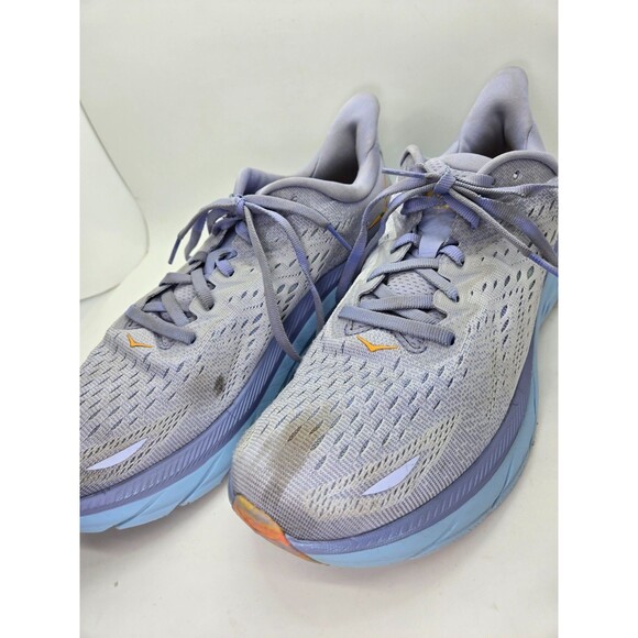 Hoka One One Clifton 8 Shoes Women's 10 B Purple Running Athletic Road Sneakers - Picture 4 of 8